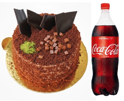 4-6 Kişilik Yaş Pasta Paketi - Çikolata Şaheseri ve Kola