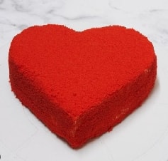 6-9 Kişilik Kırmızı Kalp Yaş Pasta Özel Yapım