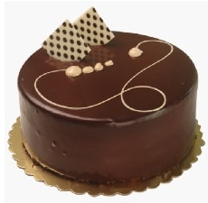 Sade ve Şık Tasarımlı 2-3 Kişilik Çikolatalı Pasta